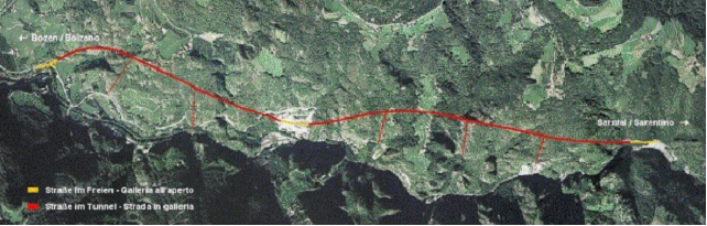 Italia/Trentino Alto Adige - non più TBM ma esplosivi per i tunnel della SS 508 della Val Sarentino