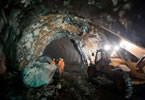 Caduta di diaframma nel Tunnel San Cristobal a Santiago del Cile