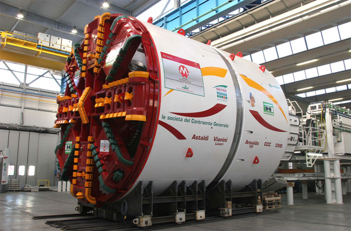 TBM pronte per le linee di metropolitana a Roma