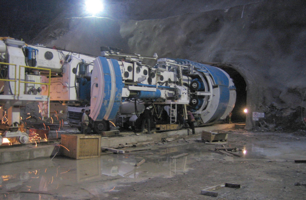 Una TBM Robbins in grado di ridurre il proprio diametro