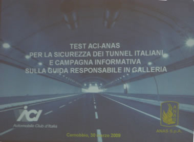 ACI e ANAS per la sicurezza in galleria