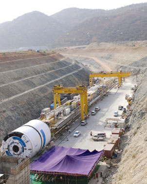 La TBM HP Robbins a Doppio Scudo è pronta per iniziare lo scavo del secondo tunnel